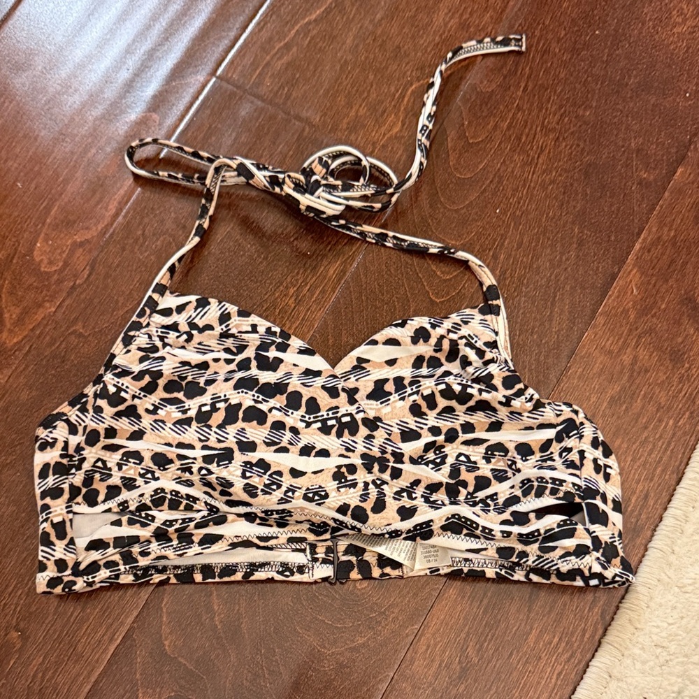 Leopard Print Halter Bikini Top by PINK Victoria’s Secret